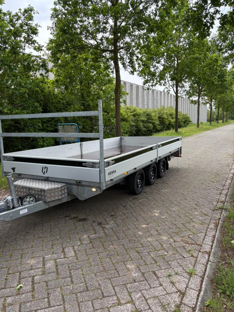 Henra Tridem 455x200 Xpert | 3x1800kg | Bouwjaar 2023, Auto diversen, Aanhangers en Bagagewagens, Ophalen, Zo goed als nieuw