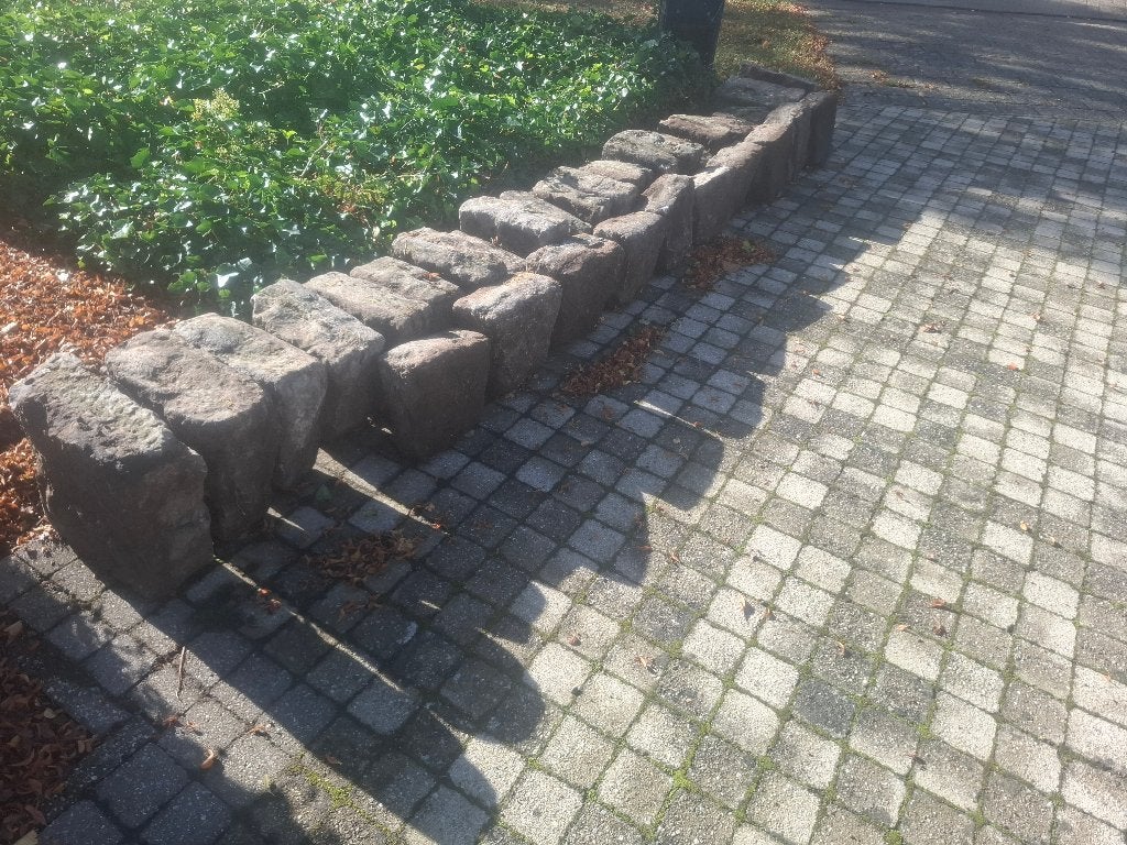 Veldborduurs arduin blauwe hardsteen, Ophalen, Gebruikt, 25 tot 50 cm, Natuursteen