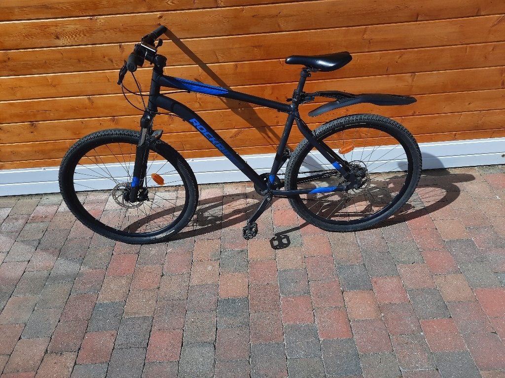 Vélo VTT noir bleu, Enlèvement, Comme neuf, Frein à disque, Hommes