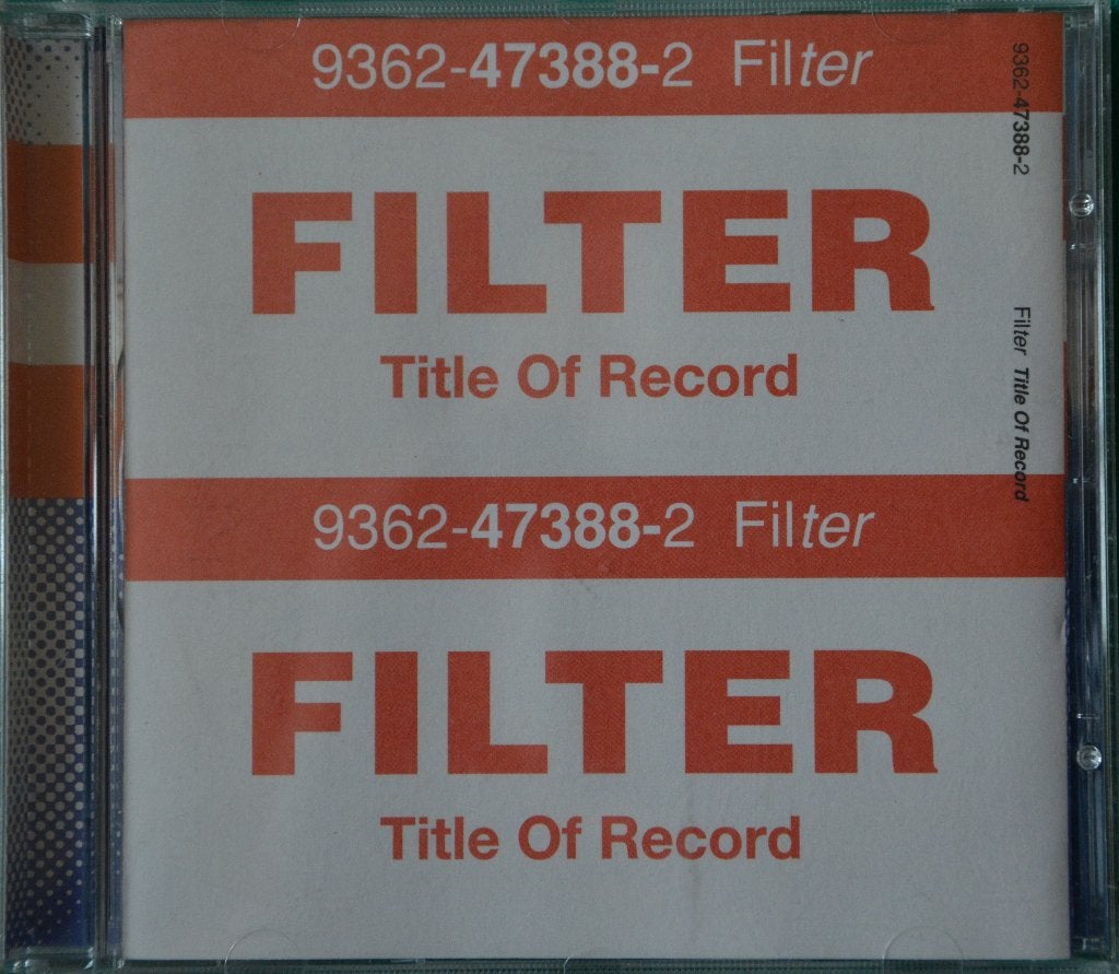 Filtre Cd --- (a), Enlèvement ou Envoi, Comme neuf, Rock alternatif, Album