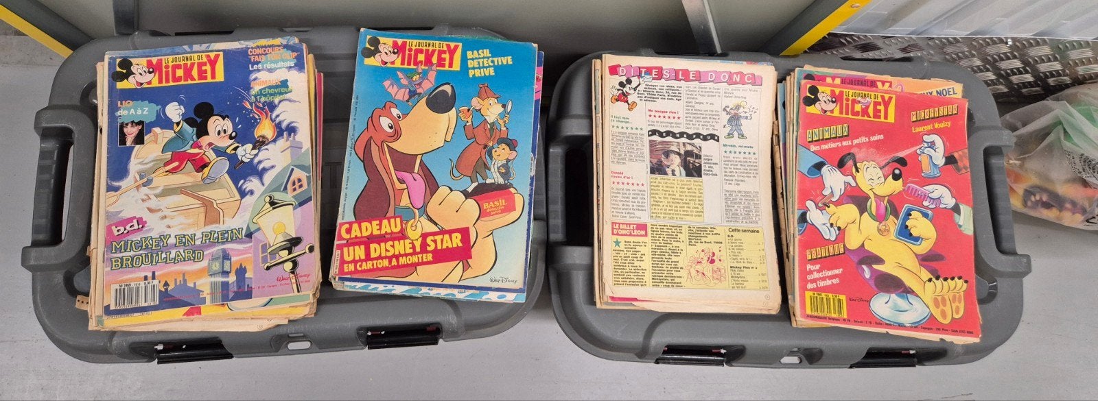 Lot de journaux de Mickey  +-50  à saisir !, Enlèvement ou Envoi