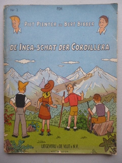 Piet Pienter en Bert Bibber 1ste reeks -nr.2 - 3de druk 1957, Enlèvement ou Envoi, Une BD, POM, Utilisé