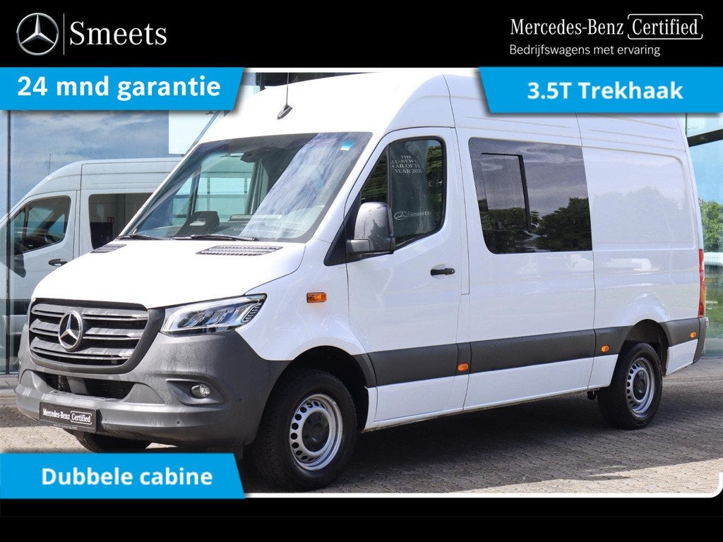 Mercedes-Benz Sprinter 317 L2H2 DC 6 PERS. 3.5T TREKHAAK, Auto's, Automaat, 4 deurs, Euro 6, 4 cilinders