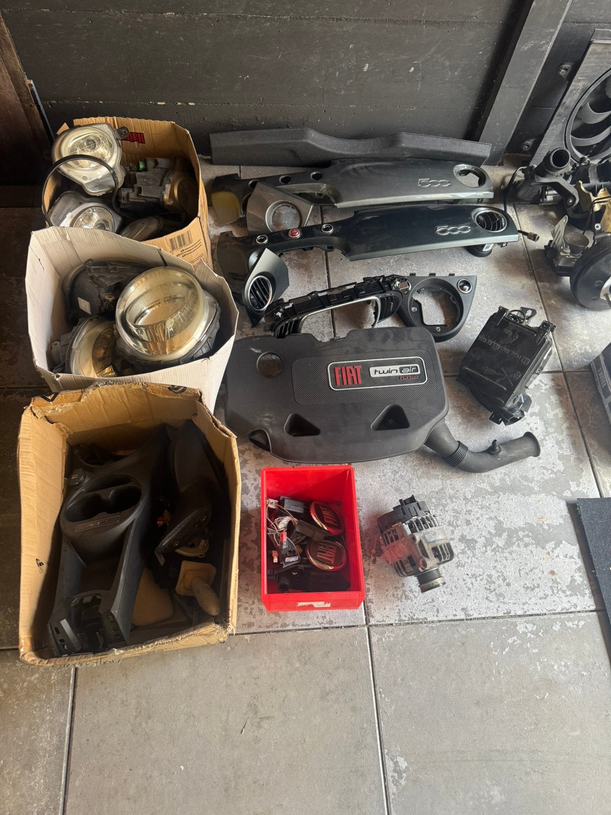 Fiat 500 onderdelen, Ophalen, Fiat