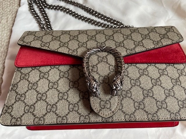 SAC GUCCI (avec preuve achat), Bijoux, Sacs & Beauté, Sacs | Sacs à bandoulière, Enlèvement ou Envoi, Comme neuf, Rouge, Cuir
