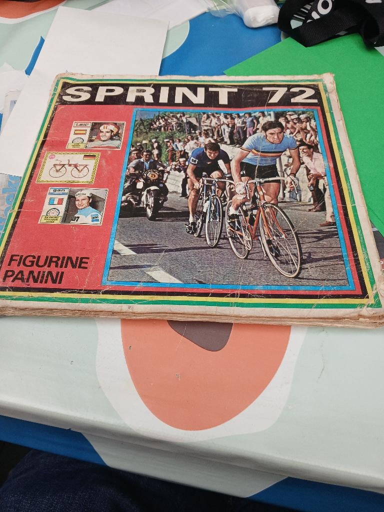 Panini sprint 72, Enlèvement, Utilisé, Autocollants et Photos