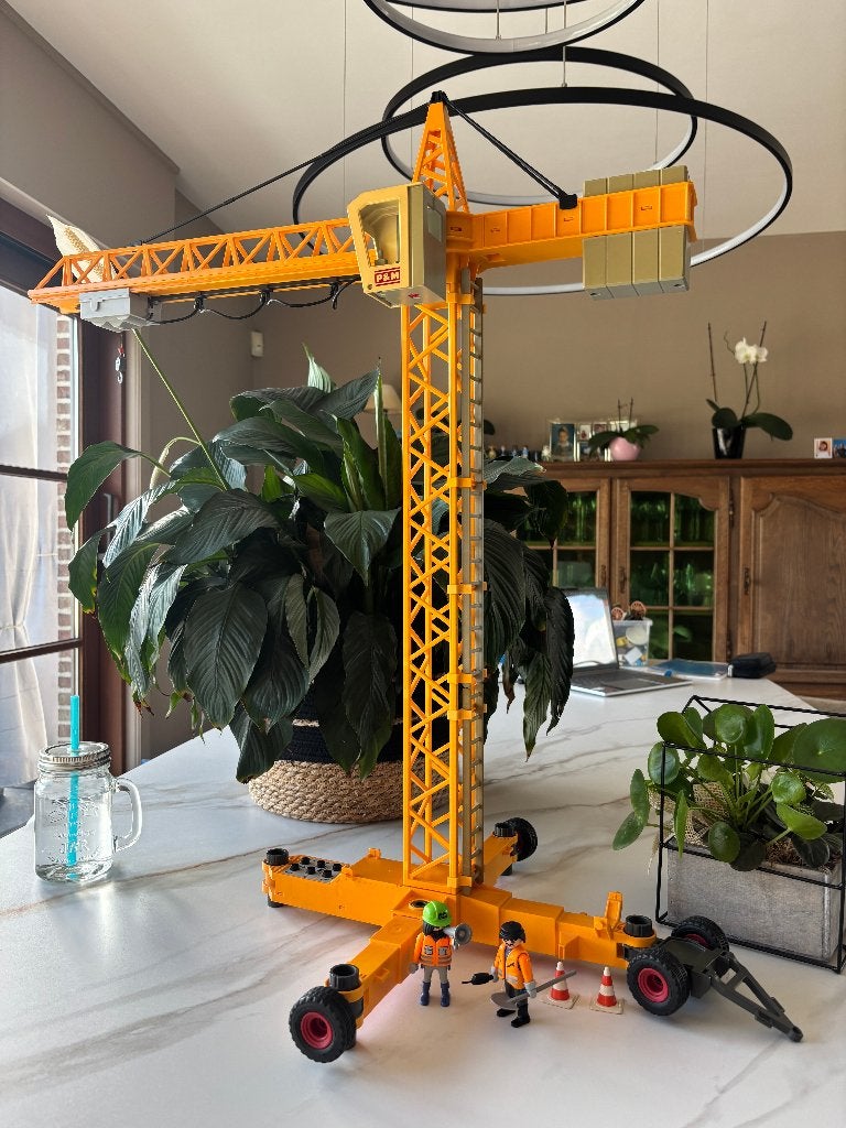 Playmobil 3262 Grue de chantier, Bâtiment, Comme neuf, City action, Kit complet