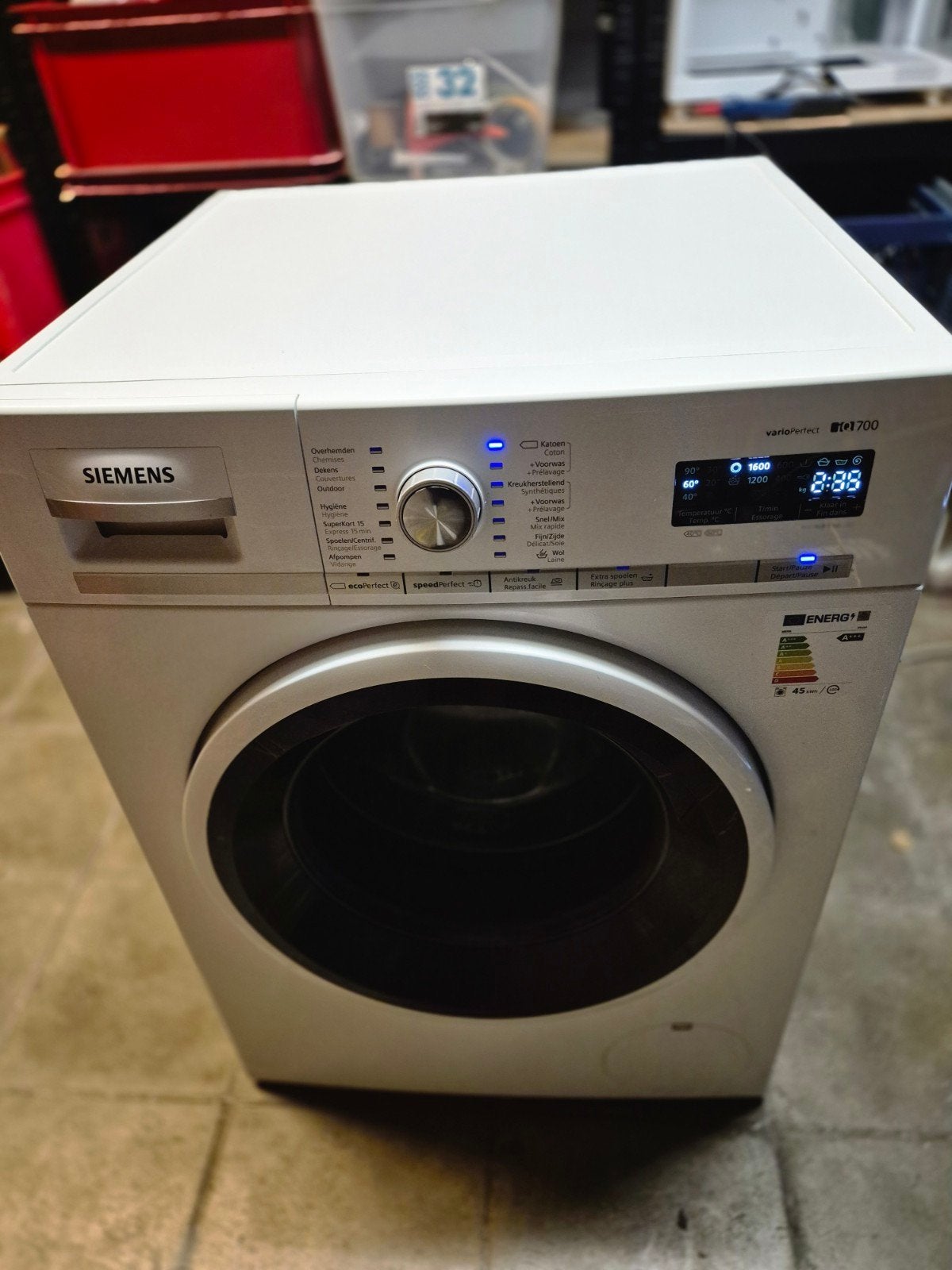 TE KOOP: SIEMENS iQ700 VARIOPERFECT – LUXE WASMACHINE 8KG, Ophalen