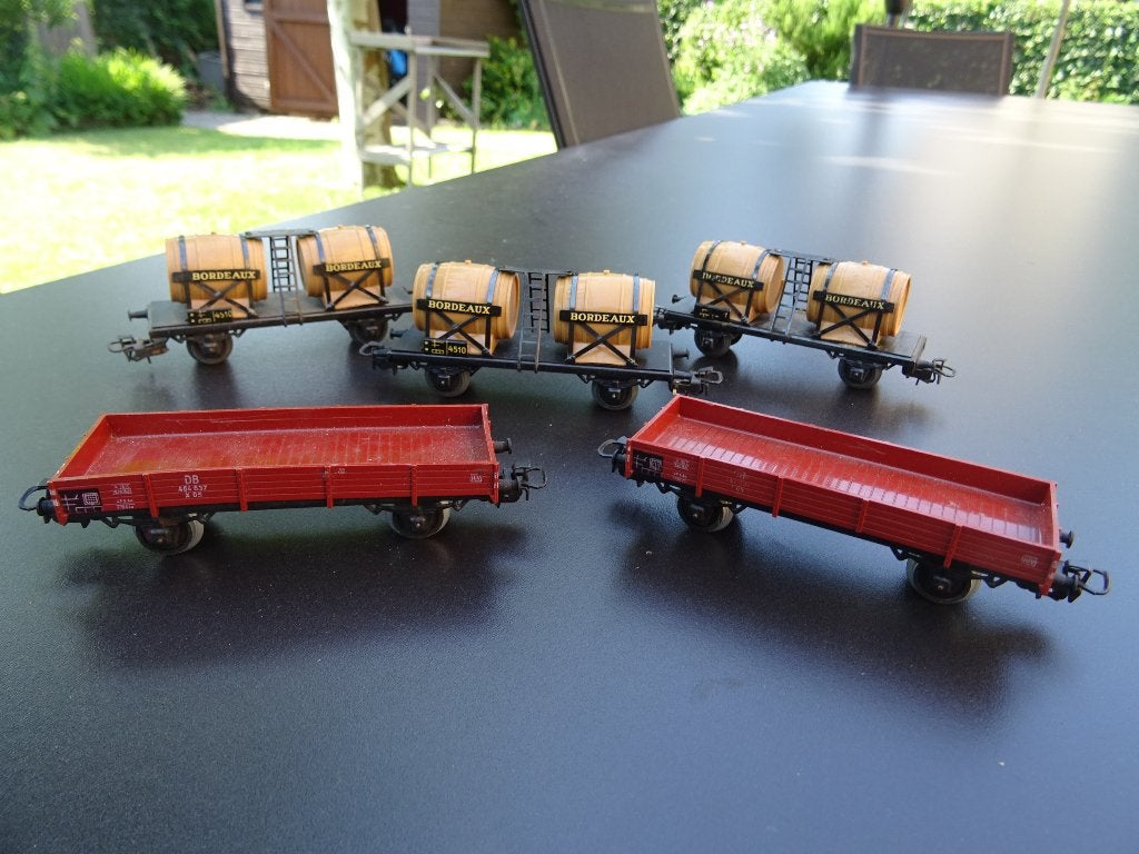 Lot goederenwagons - Märklin - HO, Wisselstroom, Gebruikt, Wagon, Ophalen of Verzenden