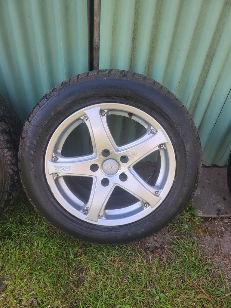 17 duim OZ alu velgen met banden voor BMW., Auto-onderdelen, Banden en Velgen, Ophalen, Band(en)