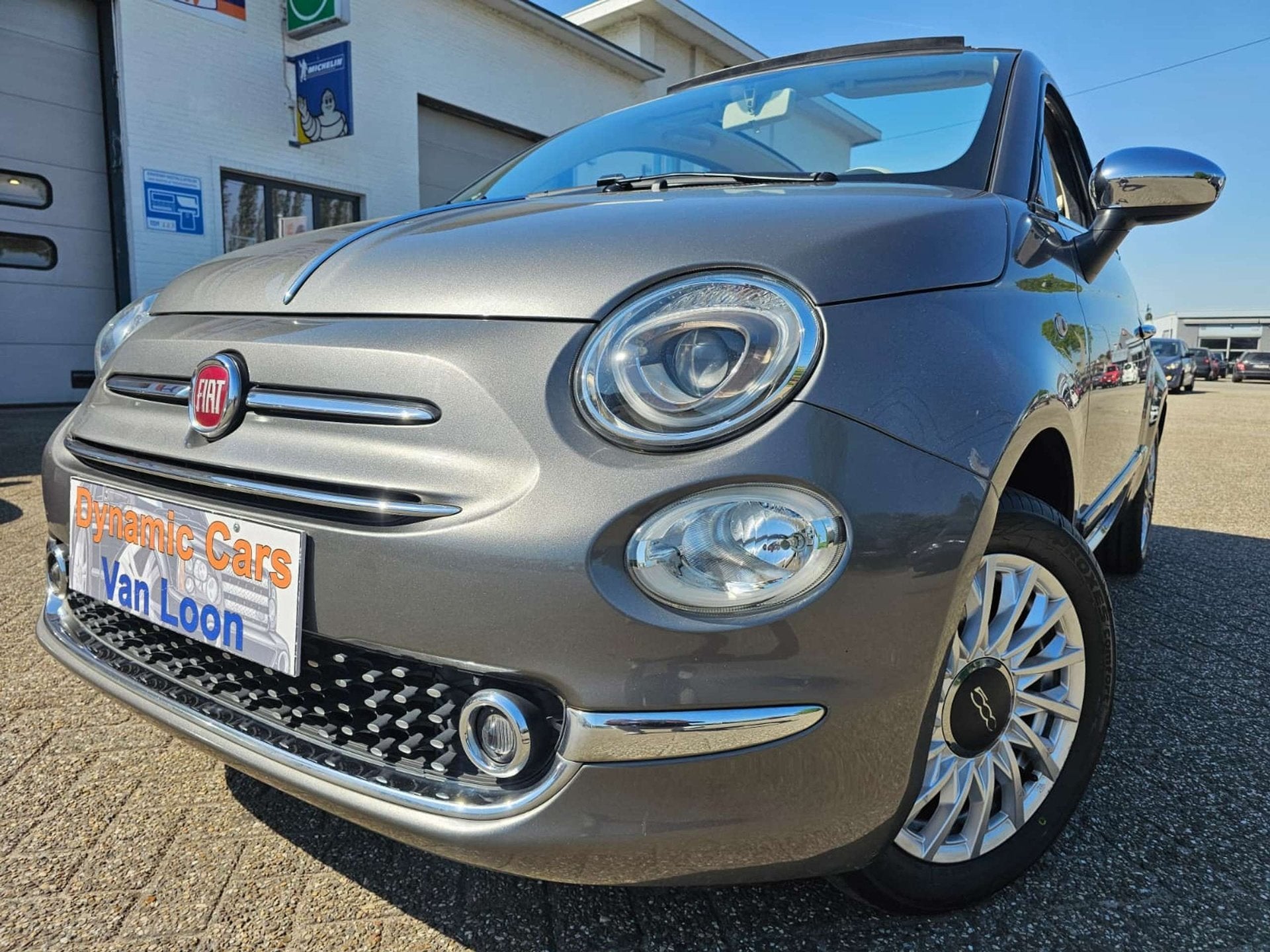 Fiat 500C 1.2i Riva Cabrio, Bluetooth, Airco, Top Staat Onde, Autos, 1242 cm³, Argent ou Gris, Achat, Entreprise