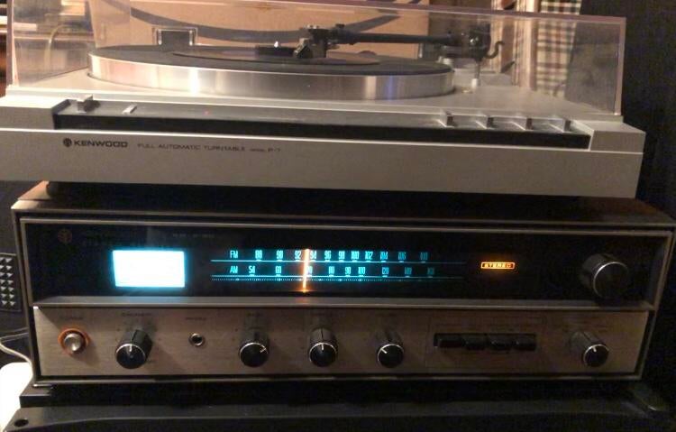 amplificateur et radio et tourne disque Kenwood, TV, Hi-fi & Vidéo, Chaîne Hi-fi, Enlèvement, Comme neuf