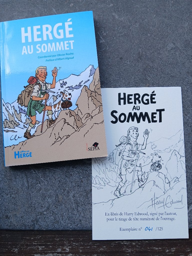 Boek „Hergé aan de top” n4/125 +; ex-libris, Ophalen, Nieuw, HERGE