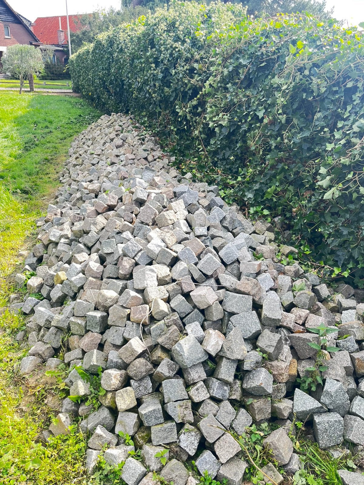 Kasseien  kinderkoppen, Tuin en Terras, Ophalen, Nieuw, Grijs, Dolomiet
