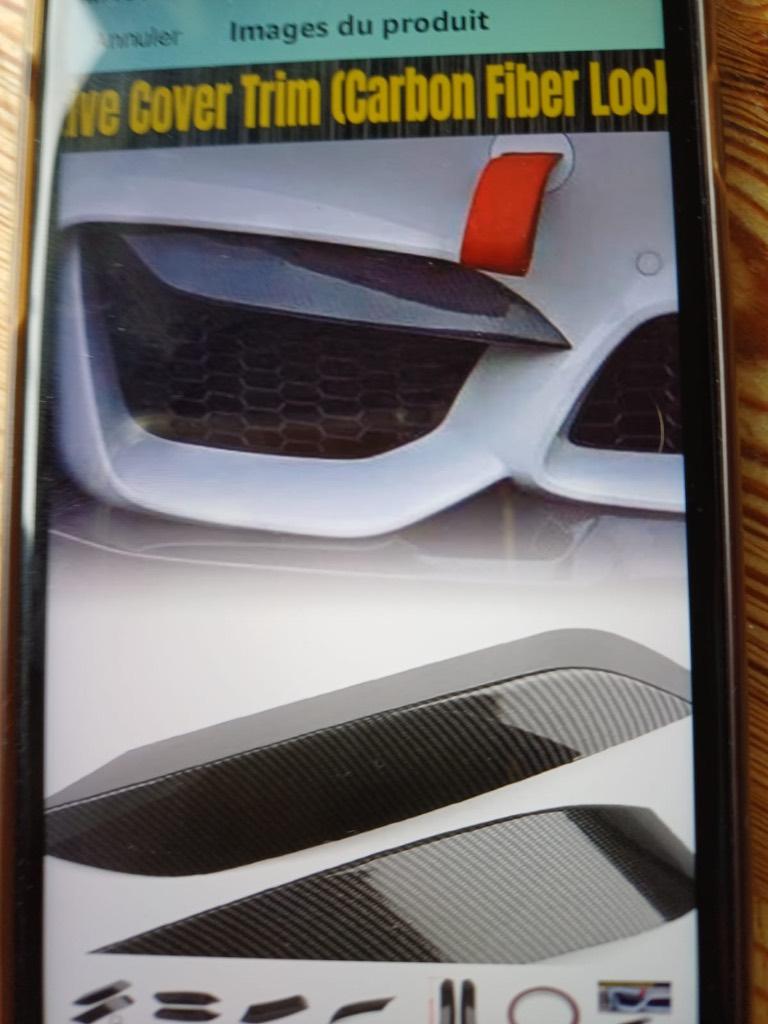 Garniture de pare-chocs avant BMW M4, F 82 83 look carbone, Enlèvement, Avant, BMW, Pare-chocs