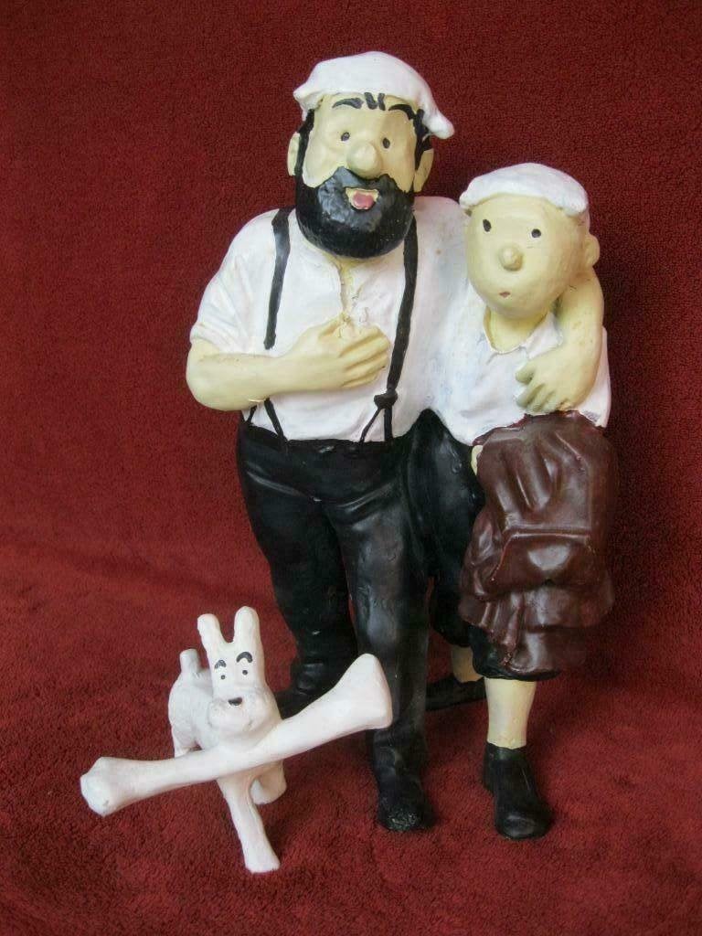 Beeld Bobby van Kuifje & Haddock 'dwalende id woestijn'., Verzamelen, Ophalen, Kuifje
