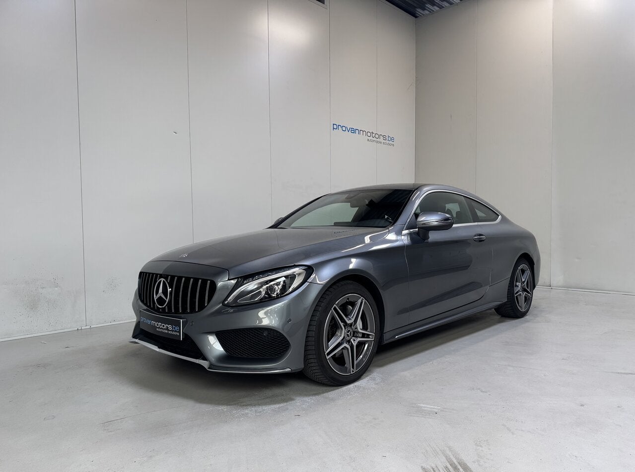 Mercedes-Benz C 180 Coupé Benzine Autom. - AMG Line - GPS -, Autos, 0 kg, Argent ou Gris, Achat, Euro 6