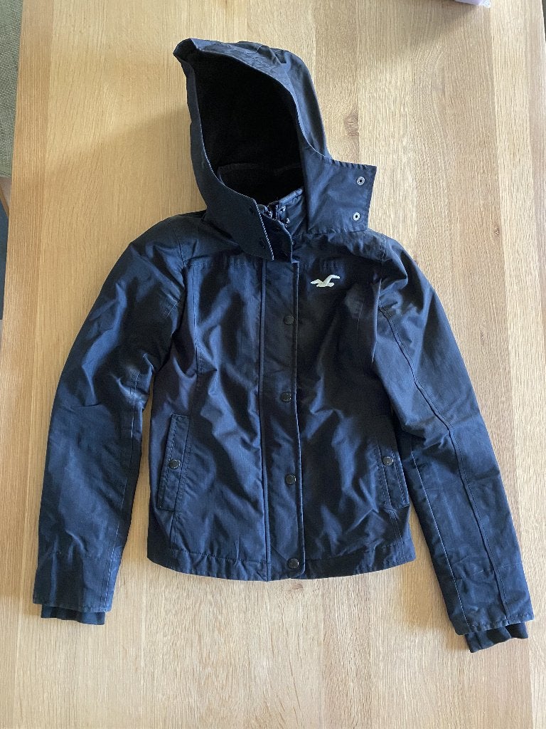 jas hollister maat XS, Zwart, Ophalen of Verzenden, Zo goed als nieuw, Maat 34 (XS) of kleiner