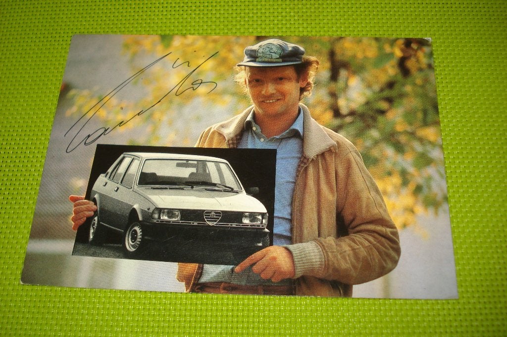 Niki Lauda carte postale  Alfa Roméo années 70, Enlèvement ou Envoi, Comme neuf, Voitures