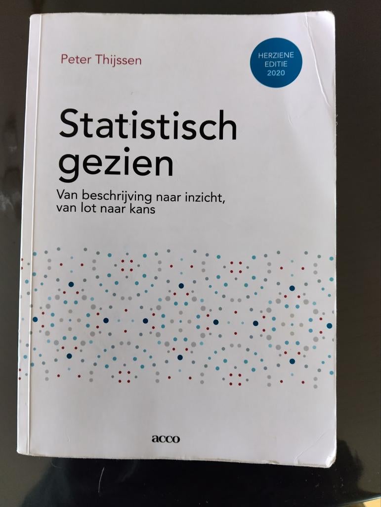 Statistisch gezien, Boeken, Ophalen of Verzenden, Zo goed als nieuw, Hogeschool, Peter Thijssen