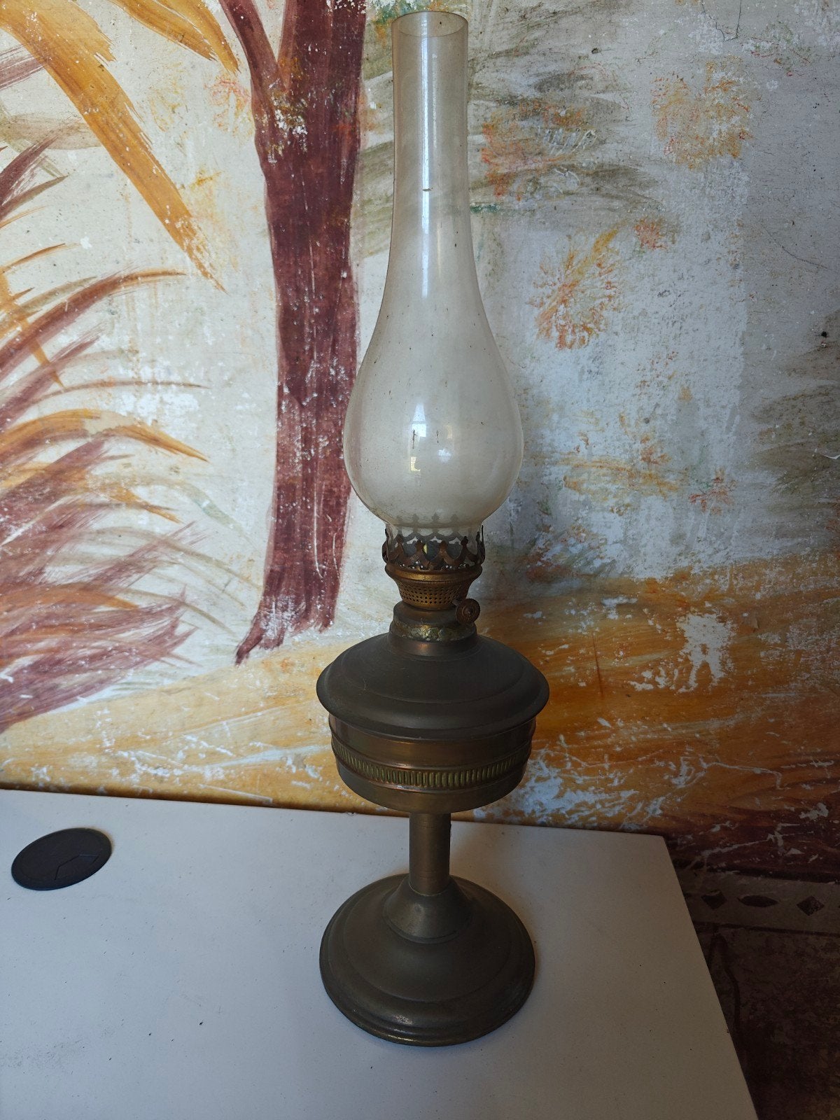 koperen olielamp, Antiek en Kunst, Ophalen