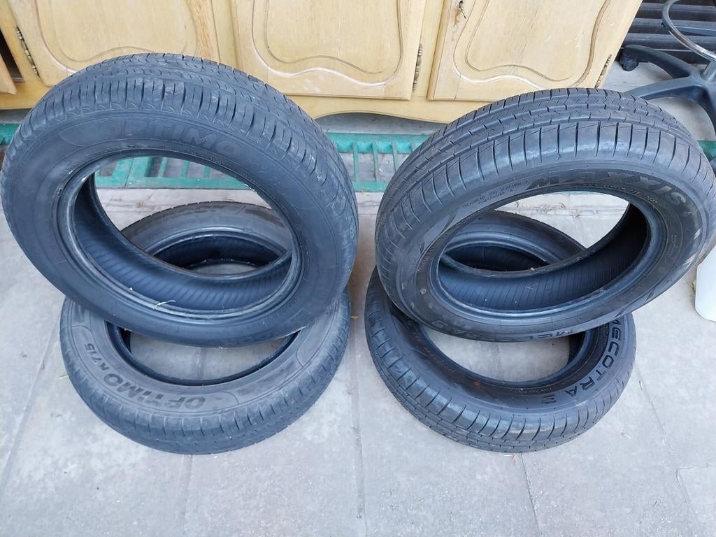 4 banden 155/70 14, Auto-onderdelen, Banden en Velgen, Ophalen, 14 inch, Gebruikt, 155 mm