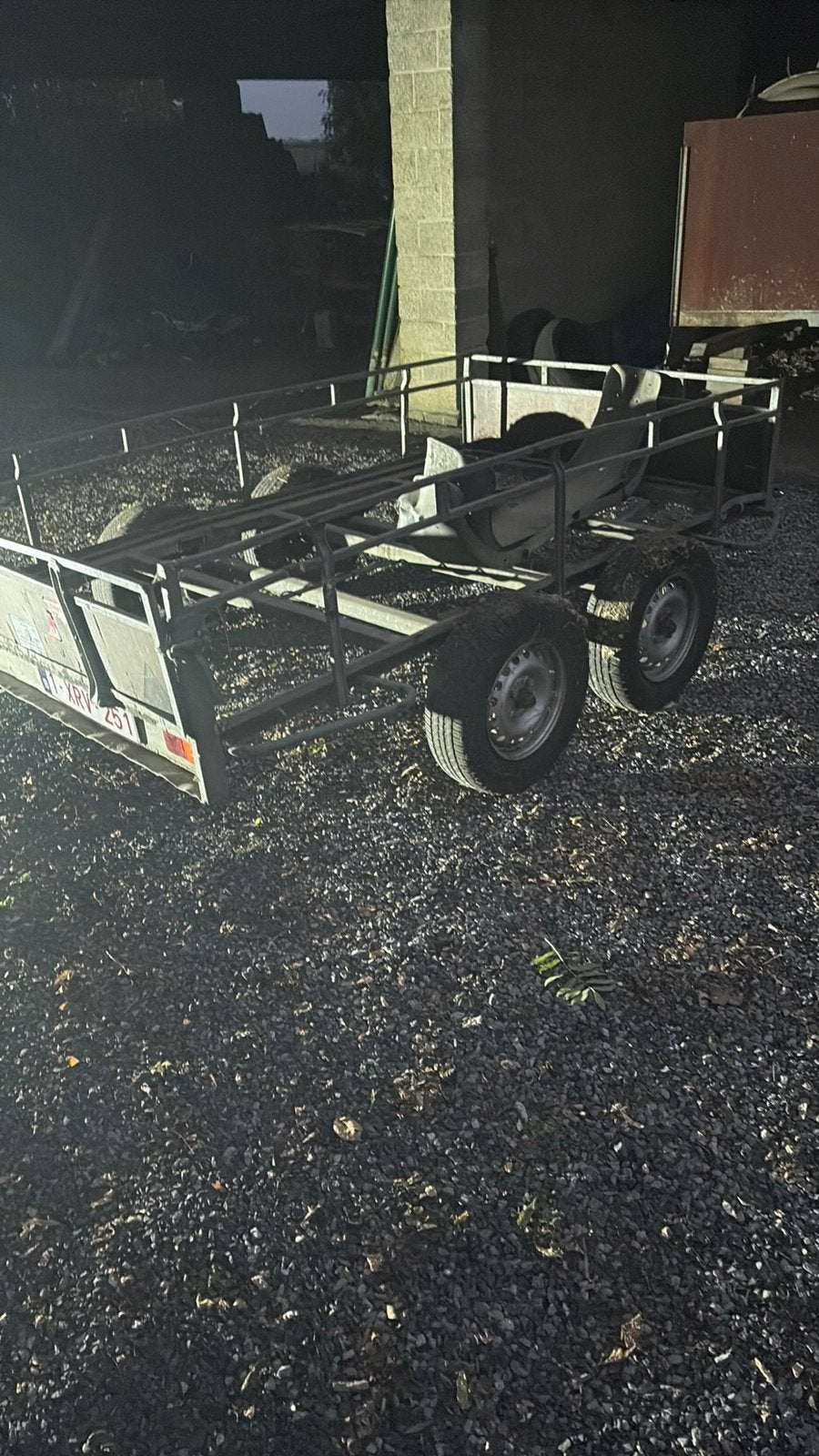 Dubbelasser remork, Auto diversen, Ophalen of Verzenden