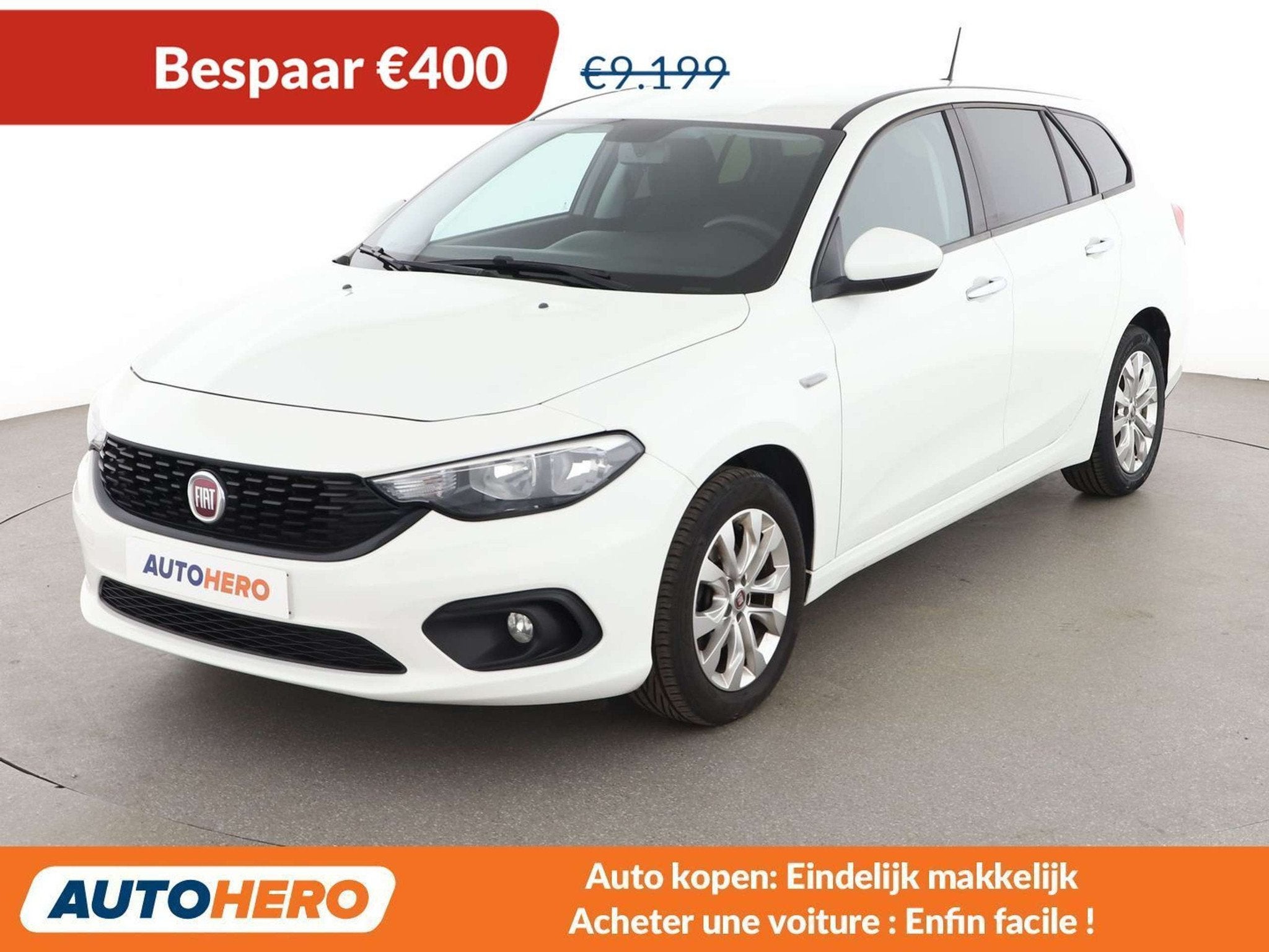 Fiat Tipo 1.4 Basis (bj 2020), Auto's, Fiat, Voorwielaandrijving, Stof, 95 pk, Wit