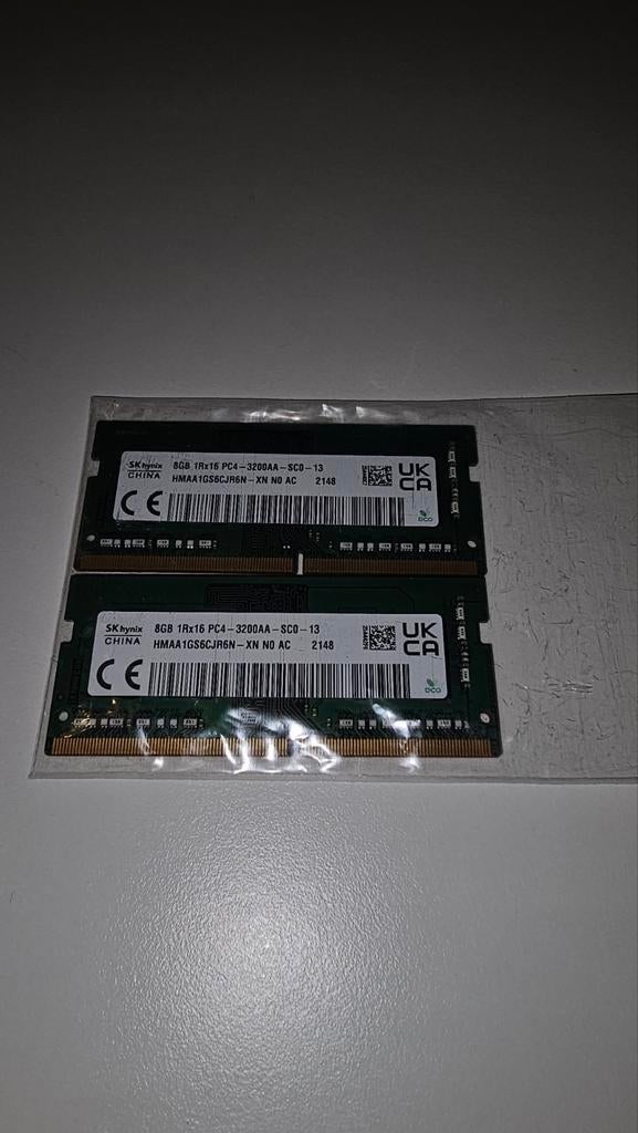 2x8GB  16GB DDR4 Sodimm SK Hynix, Informatique & Logiciels, DDR4, Comme neuf, Enlèvement, Laptop