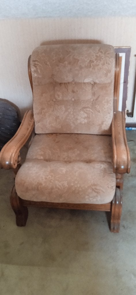 canape  4 places + 1 fauteuil 1pers, Enlèvement, Utilisé, Bois