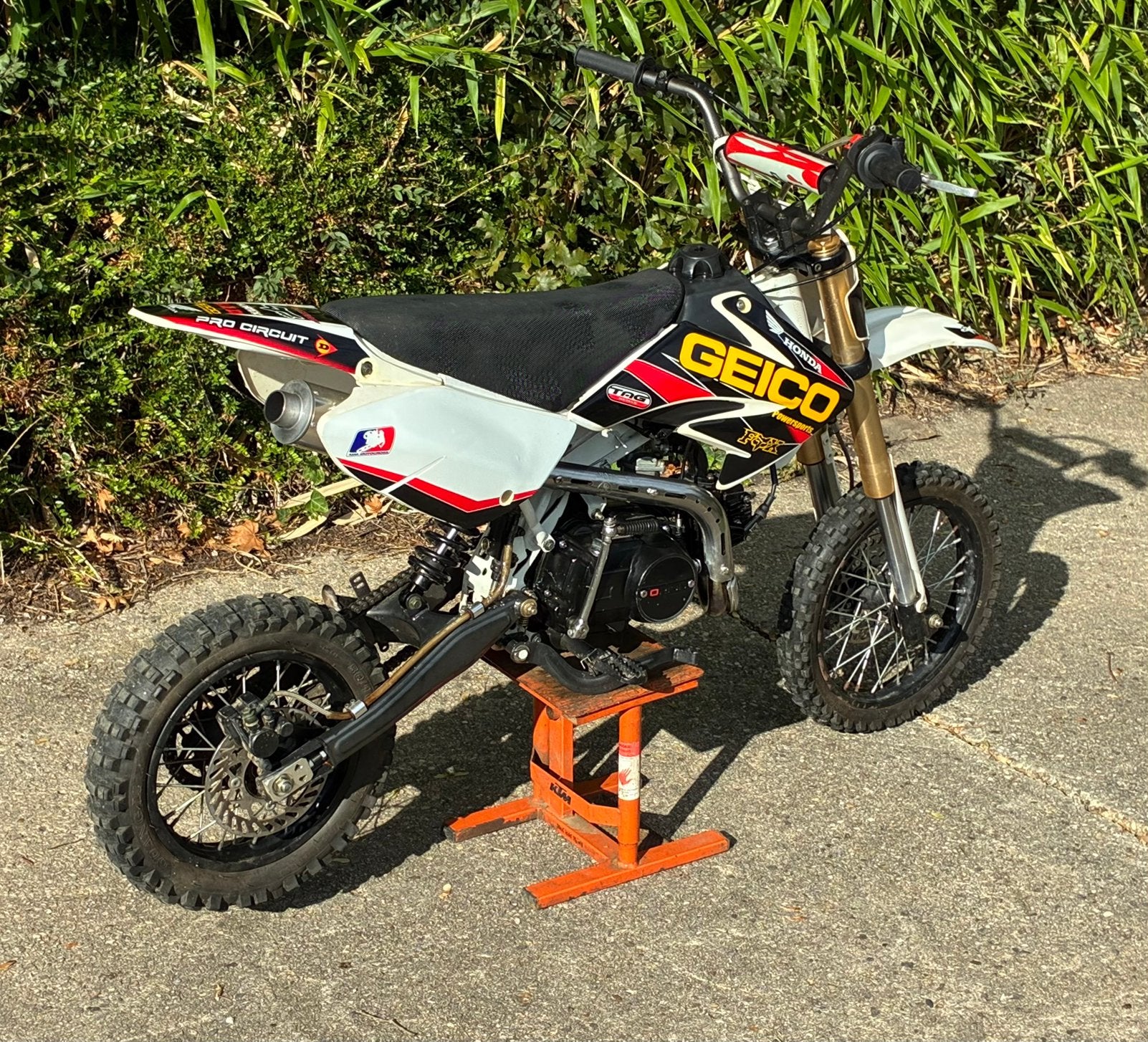 Pitbike / dirtbike 125, Ophalen of Verzenden, Zo goed als nieuw, Dirtbike