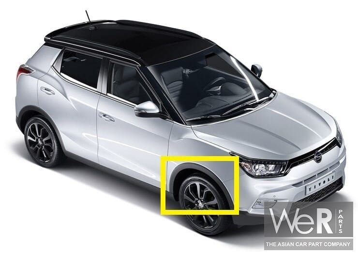 Wielrand rechtsvoor SsangYong Tivoli of XLV 2015 - 2019. 795, Voor, KGM Europe GmbH, Ophalen of Verzenden, Spatbord