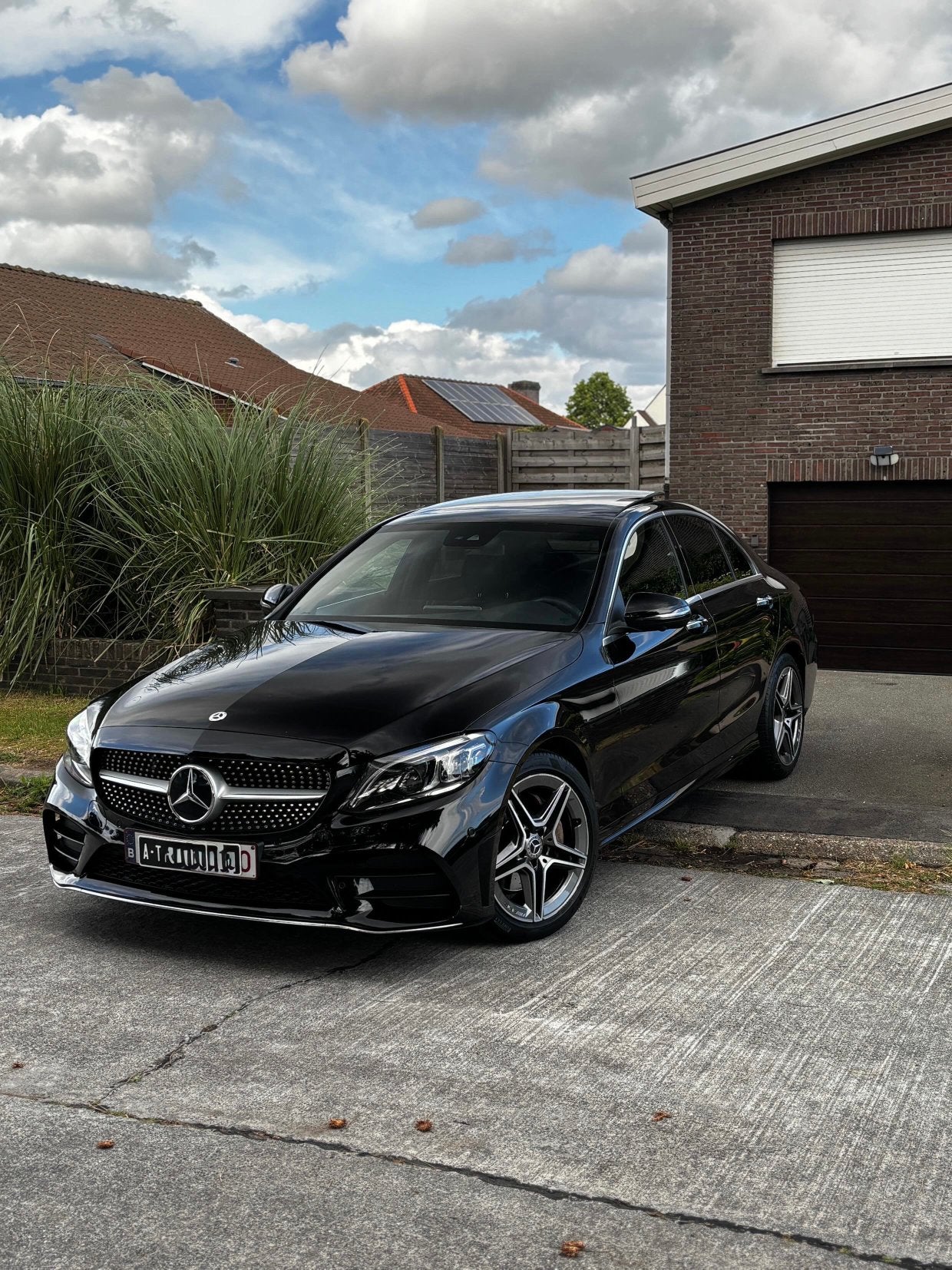 Mercedes C-Klasse 180 Pano Dak AMG Line/NightPack, 4 cilinders, Zwart, Leder, 5 deurs