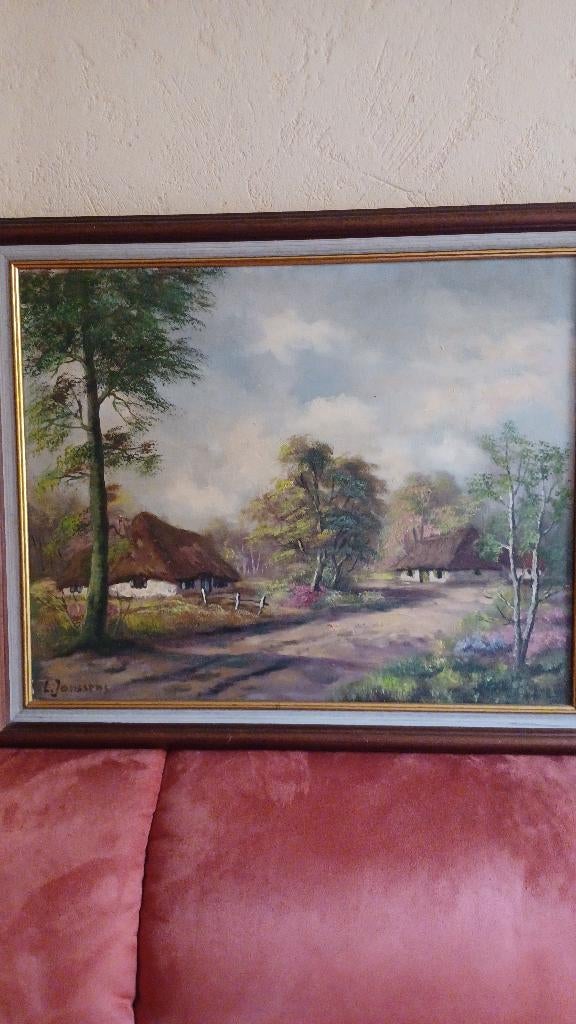 Schilderij L Janssens, Antiek en Kunst, Kunst | Schilderijen | Klassiek, Ophalen