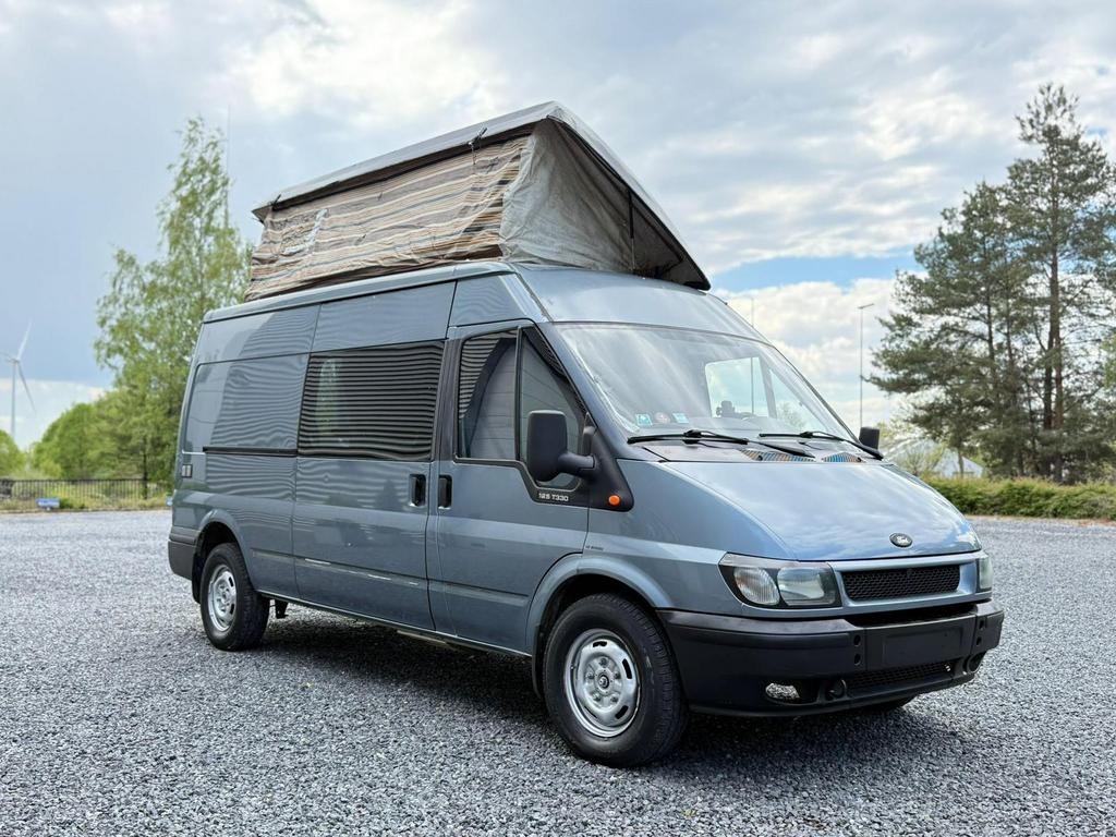 Ford Transit Camper 2.4Diesel dubbelcabine top staat, Caravans en Kamperen, Automaat, Ford, Bedrijf, Diesel