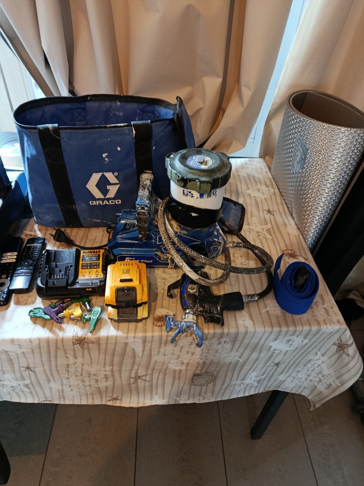airless graco quickshot, Ophalen