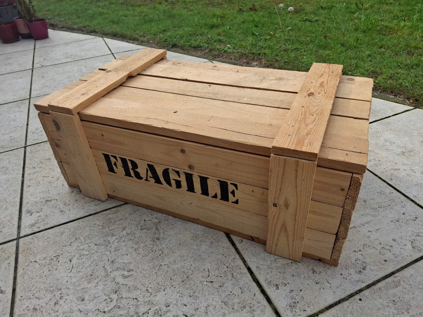 Grande caisse en bois, 50 à 100 cm, Enlèvement, Utilisé, 5 – 50