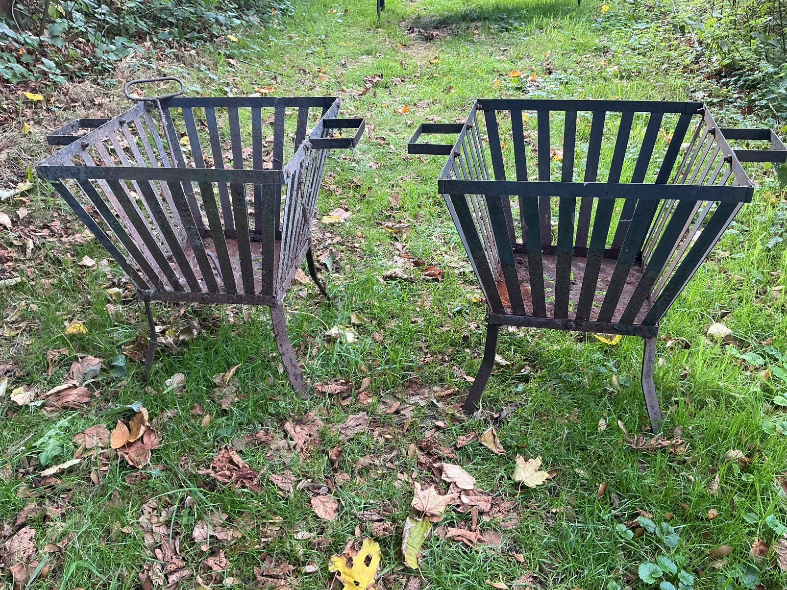 2 vuurkorven, Tuin en Terras, Ophalen, Gebruikt, Vuurkorf