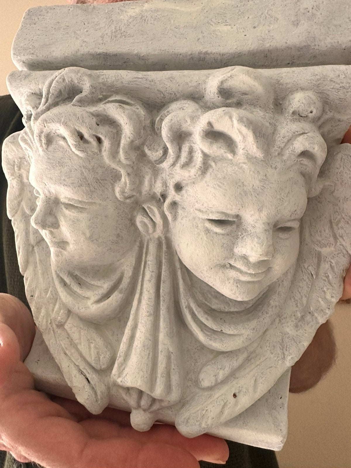 Beeld koppel engelen console, Ophalen of Verzenden