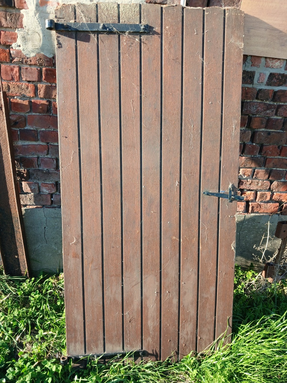 oude eiken staldeur, Ophalen