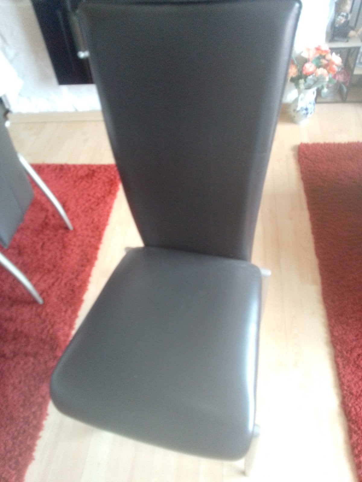 stoelen 4 x, Huis en Inrichting, Stoelen, Ophalen, Gebruikt, Zwart, Vier