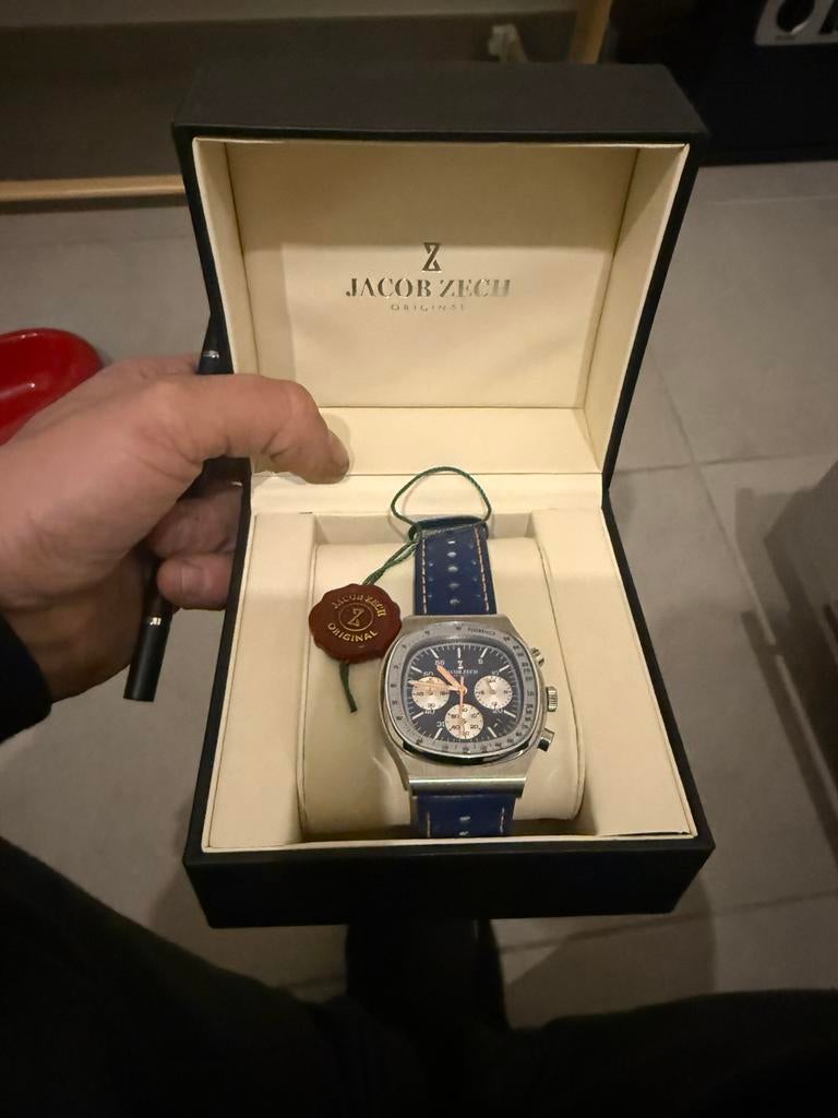 Jacob zech original florence, Handtassen en Accessoires, Horloges | Heren, Ophalen, Zo goed als nieuw