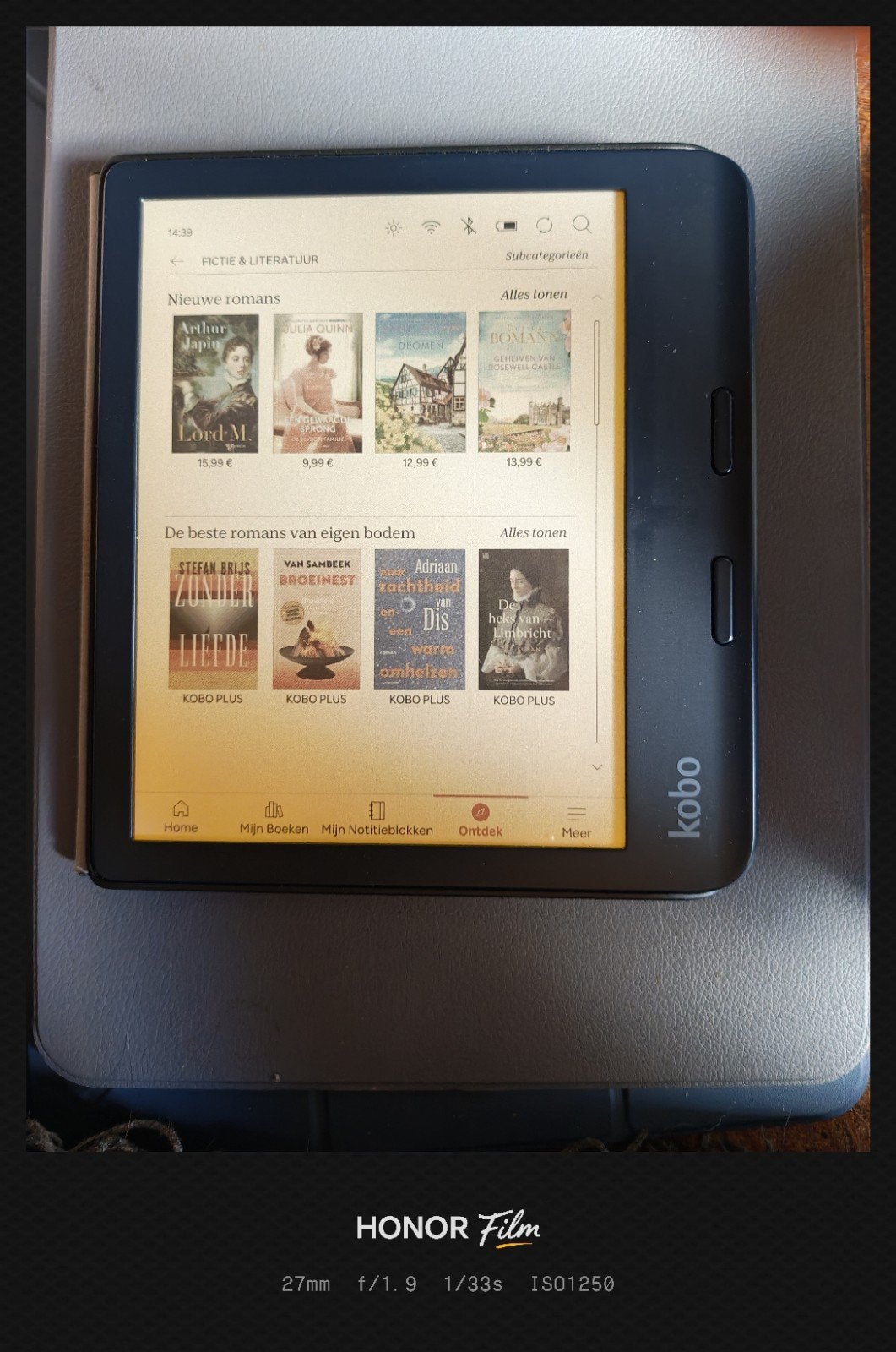 Kobo libra colour, Boeken