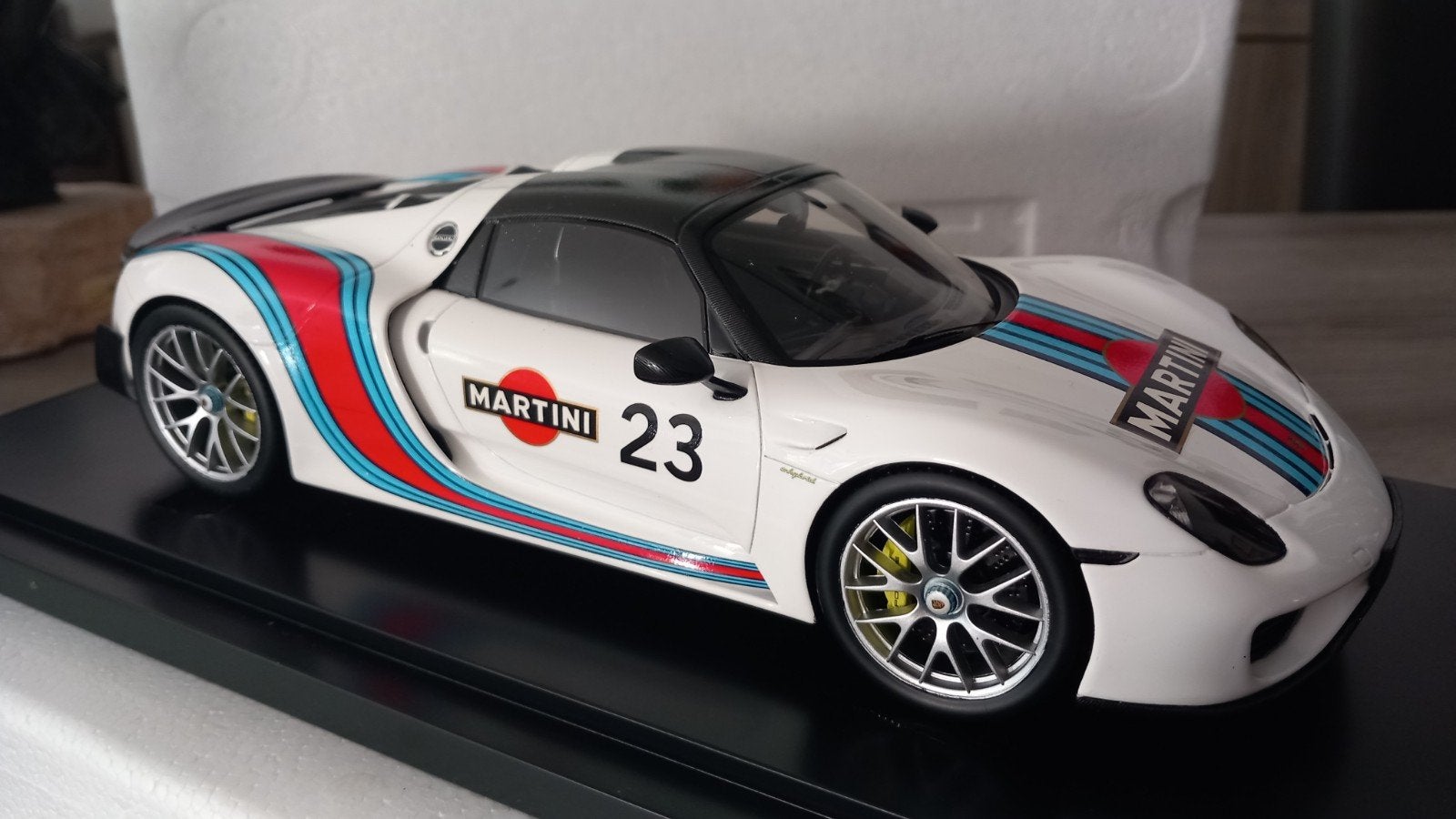 SPARK 1:18 Porsche 918 Spyder Weissach Package Martini #23, Enlèvement, Neuf, Voiture