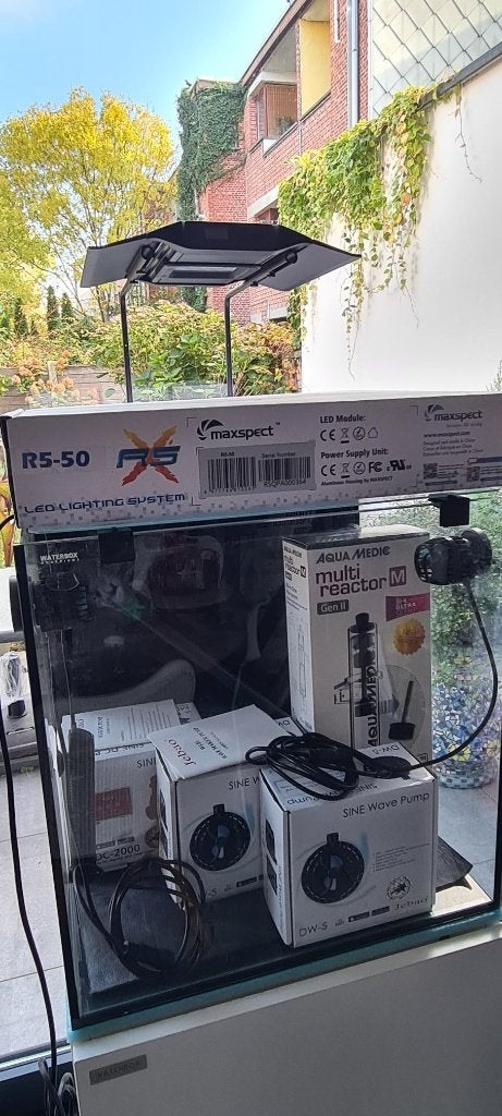 Zeewater aquarium Waterbx met toebehoren, Ophalen, Inclusief controller, Gebruikt, Eheim