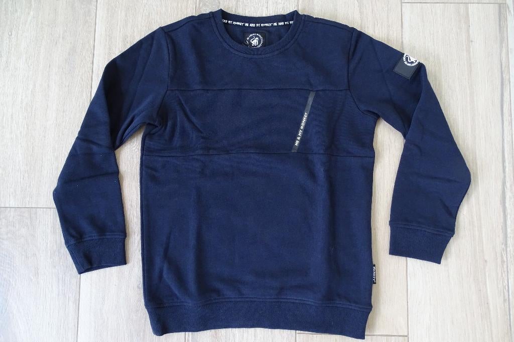 NIEUWE donkerblauwe trui Me and my monkey maat 152 12 jaar, Enfants & Bébés, Vêtements enfant | Taille 152, Enlèvement ou Envoi