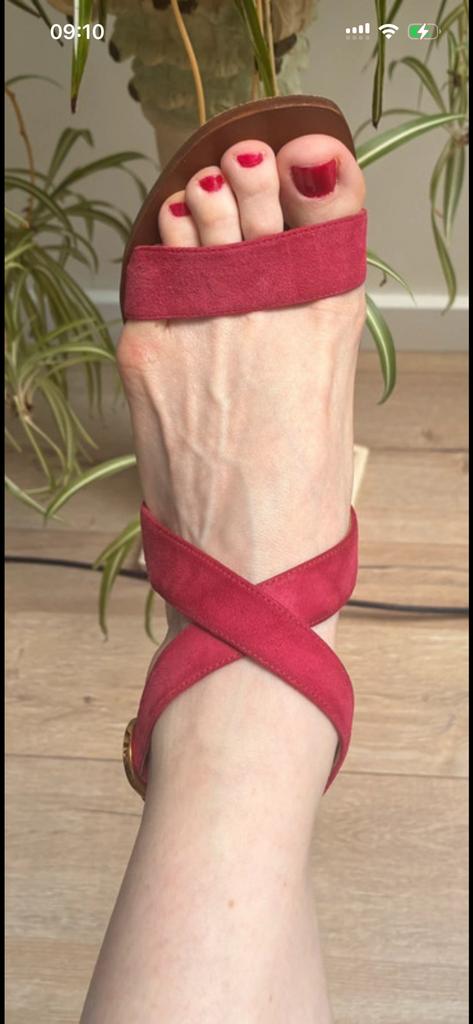 Sandales a talon, Kleding | Dames, Ophalen, Sandalen of Muiltjes, Gedragen, Rood