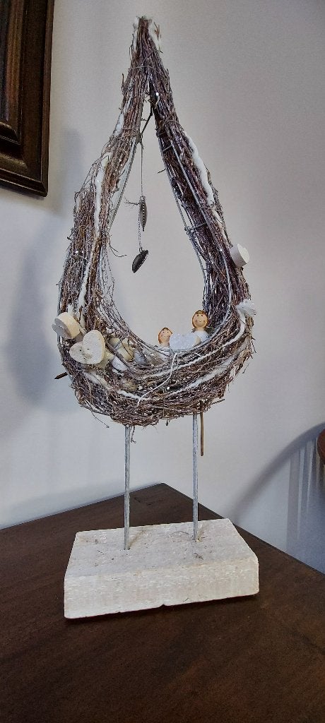 Landelijke stijl decoratie engeltjes, Ophalen of Verzenden, Zo goed als nieuw, Overige materialen, Landelijk