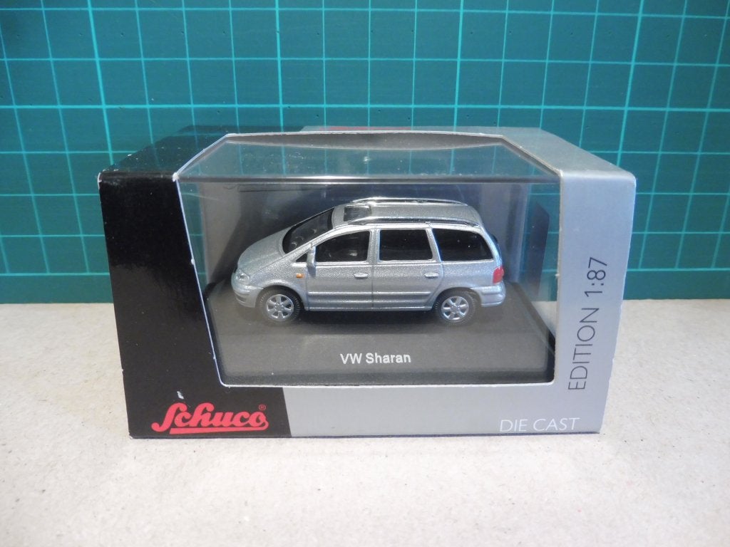 1:87 Schuco 255412 VW Volkswagen Sharan silver, Hobby en Vrije tijd, Ophalen of Verzenden, Zo goed als nieuw, Auto, Schuco