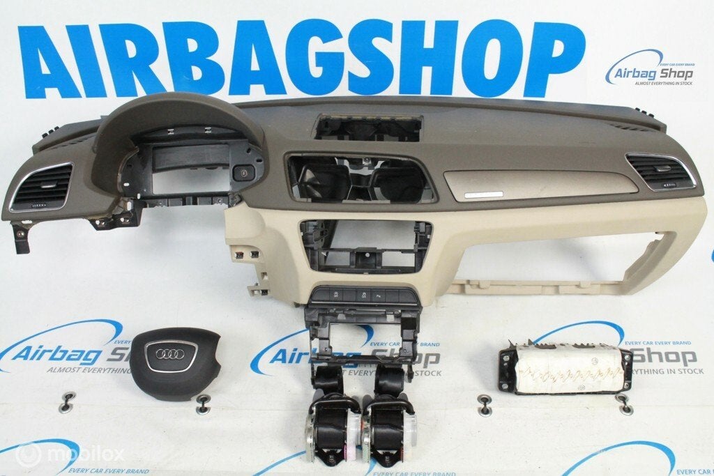 Airbag kit Tableau de bord vert/beige Audi Q3 U8, Enlèvement ou Envoi, Utilisé